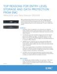 Top reasons for entry-level storage and data protection from EMC